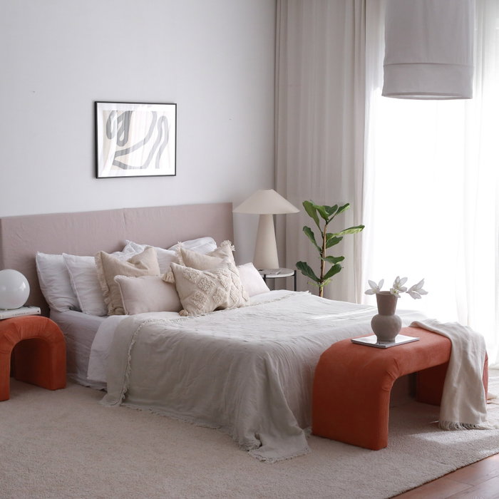 Atelier Del Sofa Nu Bench - Coral Atelier Del Sofa Nu Bench - Coral